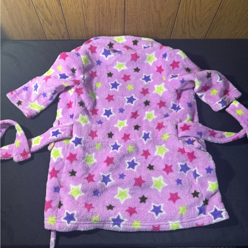 Pink Star Patterned Robe 3T - Picture 4 of 4